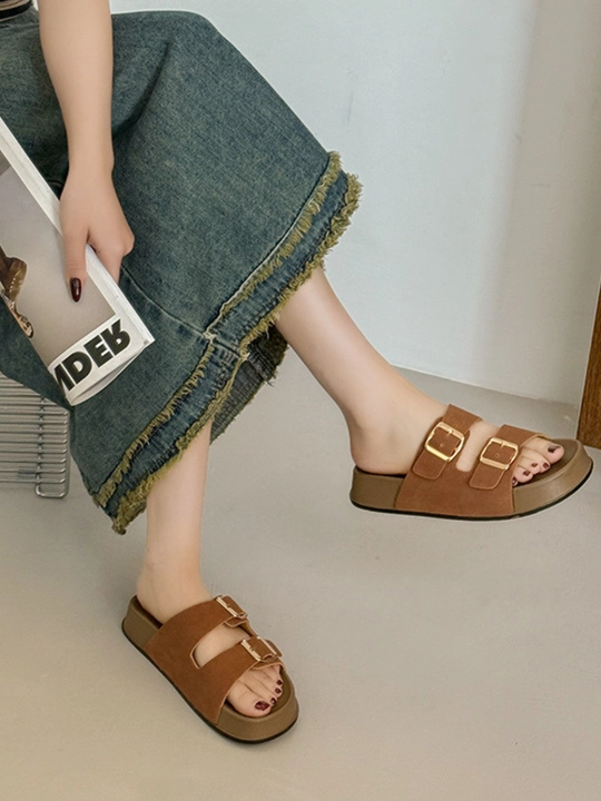 Ayollar uchun yozgi shippak – yumshoq, qulay, belt dizayn, sirpanmaydigan sandal