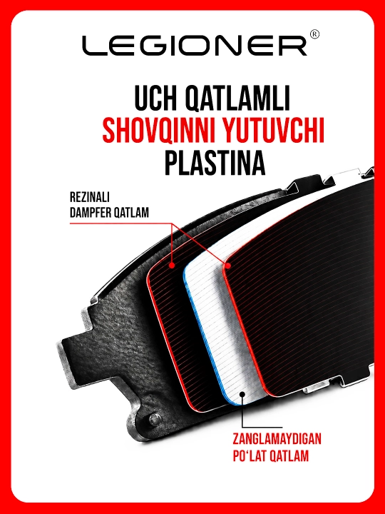 LEGIONER oldi keramikа tormoz kolodkalari CHEVROLET CAPTIVA 1-4