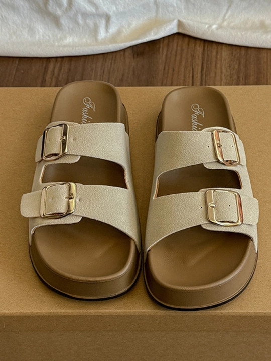 Ayollar uchun yozgi shippak – yumshoq, qulay, belt dizayn, sirpanmaydigan sandal