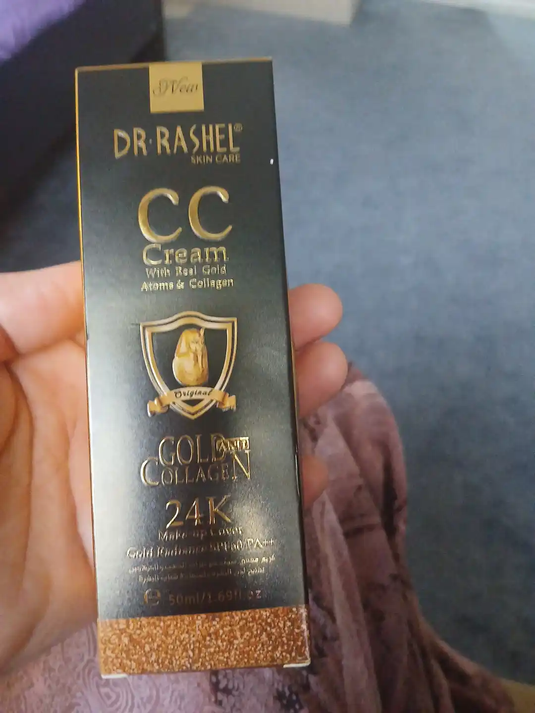 Тональный крем 24K Gold collagen CC Cream SPF60, Dr Rashel, 50 мл