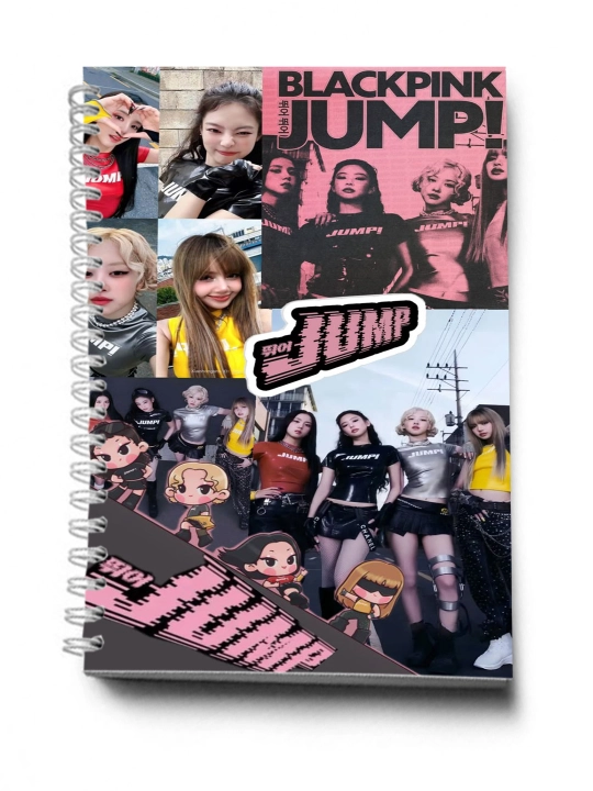 BLACKPINK, K-POP, Bloknot va Planner 2 tasi 1 da - 30 varaqli, 2 bo'limli