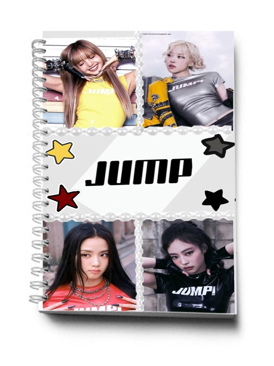 Блокнот и ежедневник 2 в 1 с символикой BLACKPINK и K-POP — 30 листов, 2 секции - 