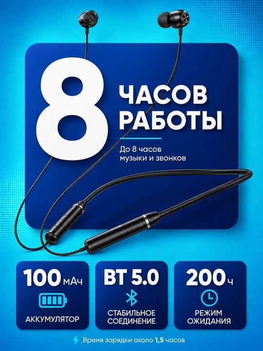 HOCO ES серия (ES62/ES67/ES53) Спортивные Bluetooth наушники мощный бас микрофон