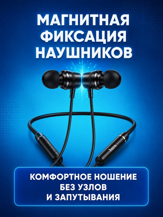HOCO ES серия (ES62/ES67/ES53) Спортивные Bluetooth наушники мощный бас микрофон