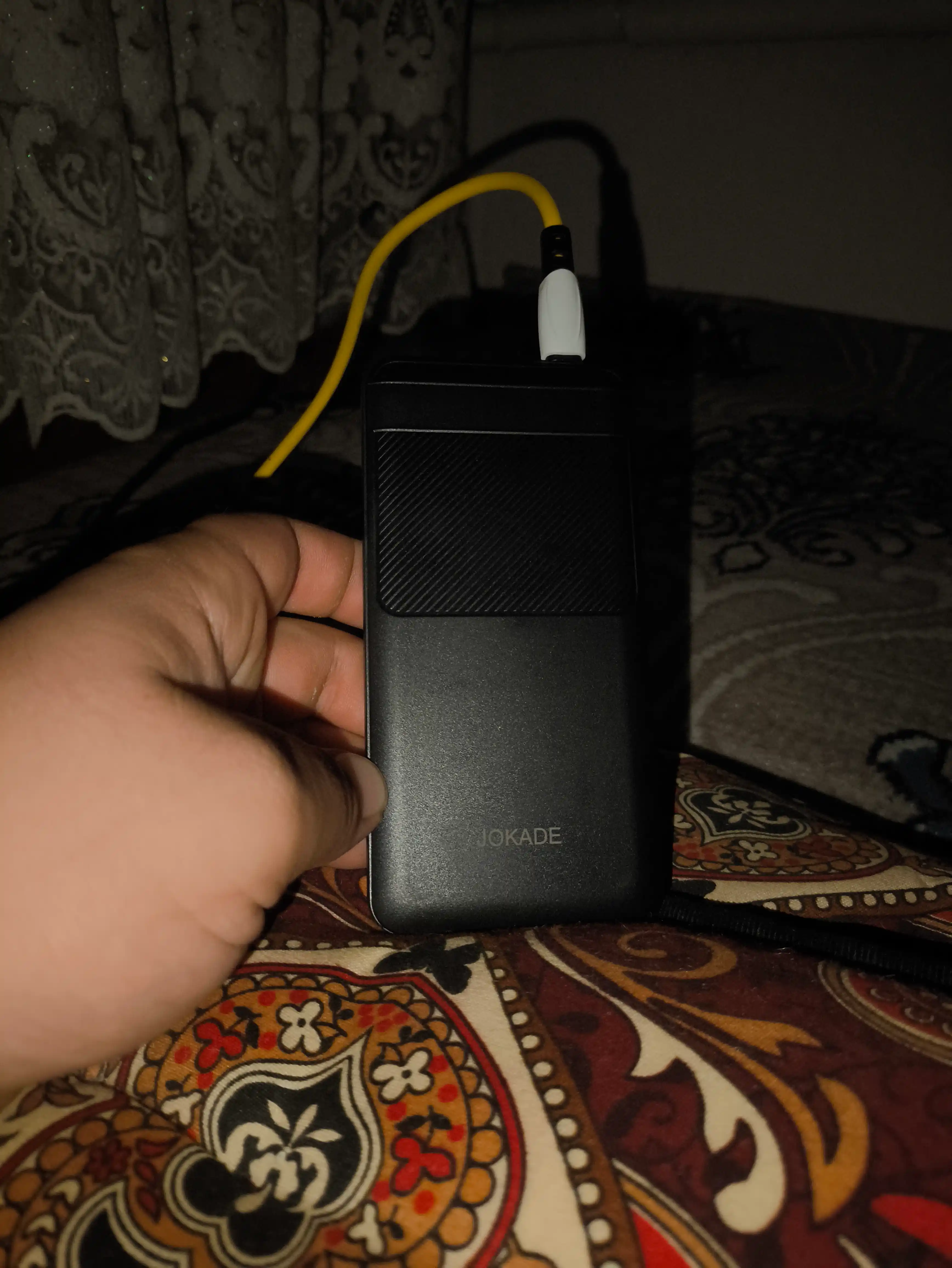 JOKADE powerbank 10000 mAh qora tashqi akkumulyator, power bank 10000
