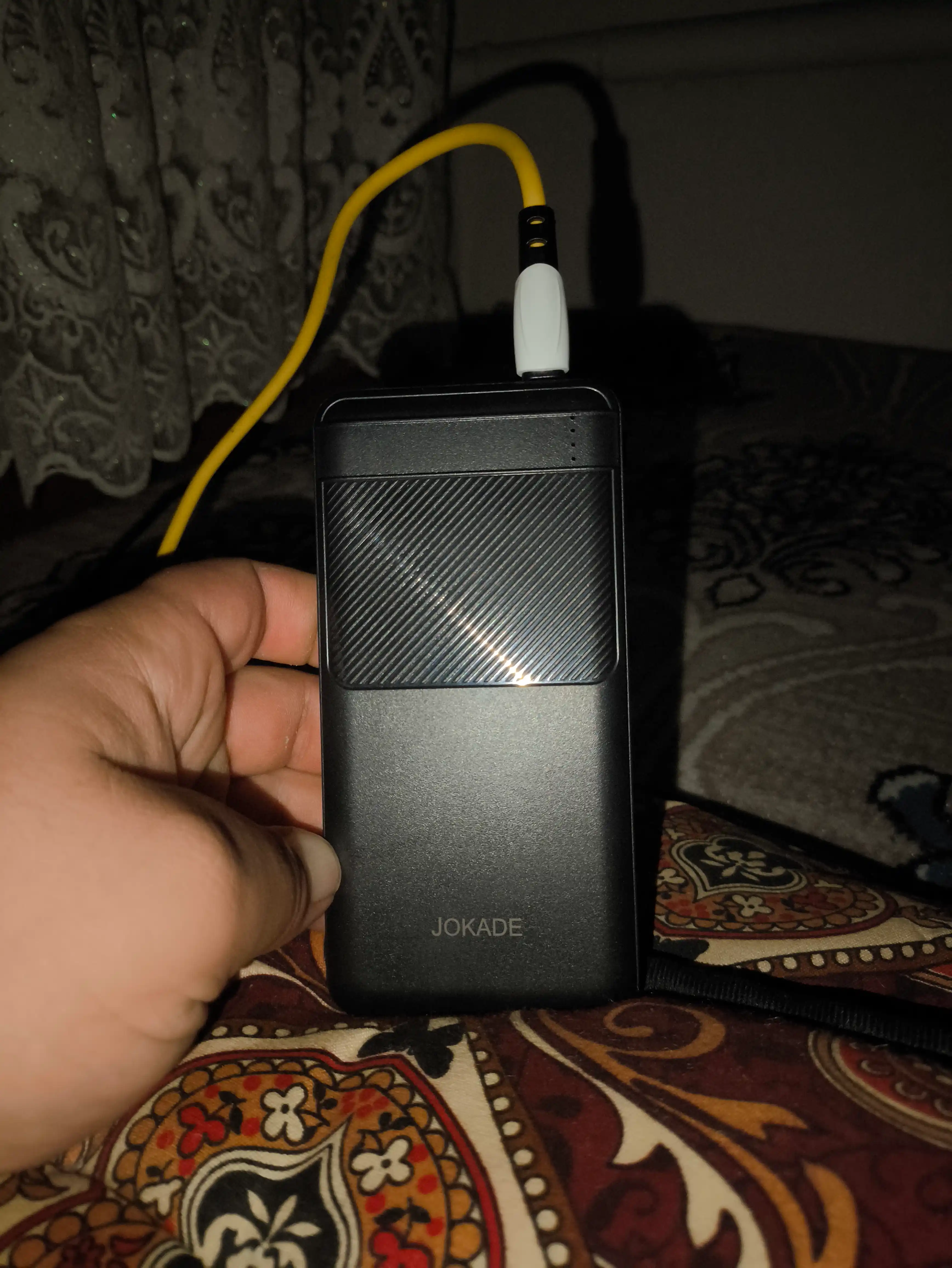 JOKADE powerbank 10000 mAh qora tashqi akkumulyator, power bank 10000