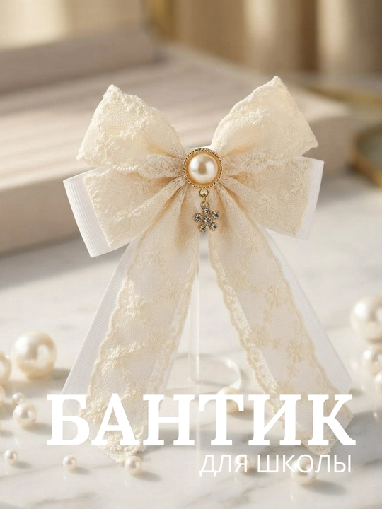 Школьные бантики для девочек. Заколки для школы. Белые бантики. Заколки