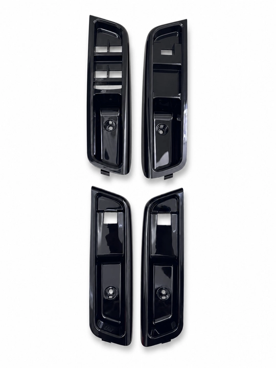 Комплект из 4 глянцевых чёрных декоративных панелей для дверей Chevrolet Cobalt