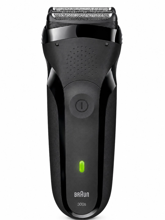 Электробритва Braun Series 3 300s, 3 бритвенных элемента, аккумуляторная, черная