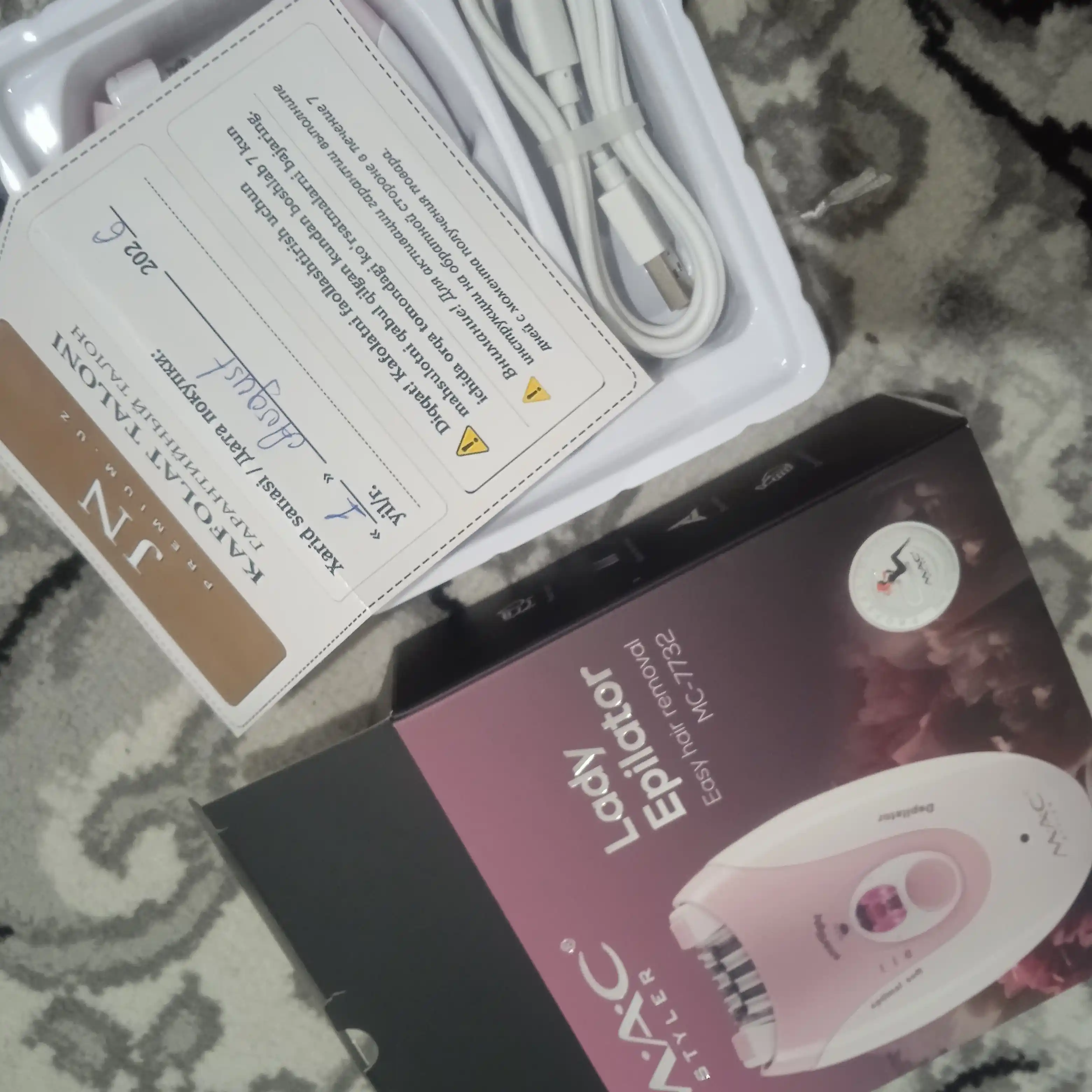 Simsiz epilyator M.A.C. Styler, ayollar uchun professional depilyator