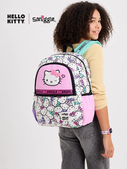 Smiggle школьный рюкзак сумка, для девочек и мальчиков, 42x30x13 см