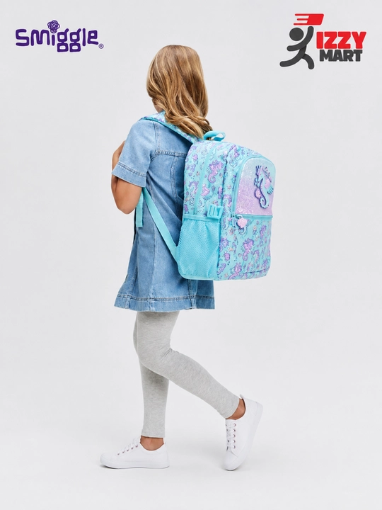 Smiggle школьный рюкзак сумка, для девочек и мальчиков, 42x30x13 см