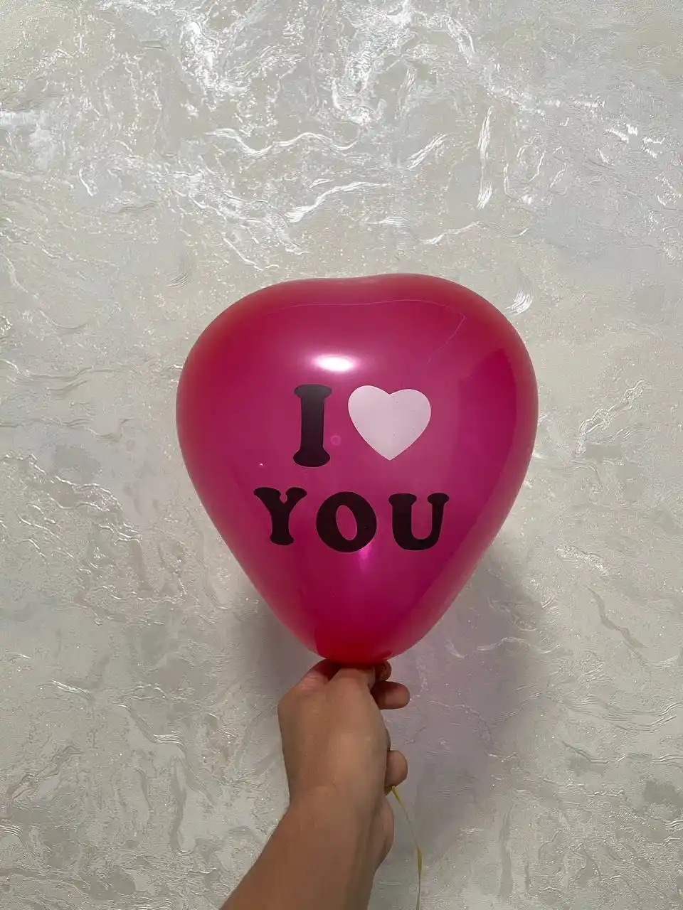 Красные шары в форме сердца «I Love You» для романтического декора