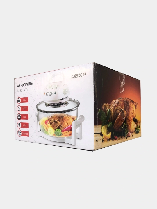 Dexp aerogrili, retseptlar kitobi bilan