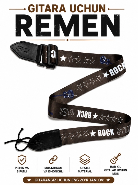 Remen gitara uchun naqshli 4xil - 