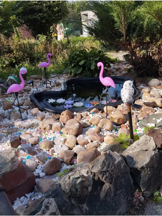 Quyosh batareyali bog‘ chirog‘i-figura, tipratikan, to‘tiqush, boyo‘g‘li, flamingo