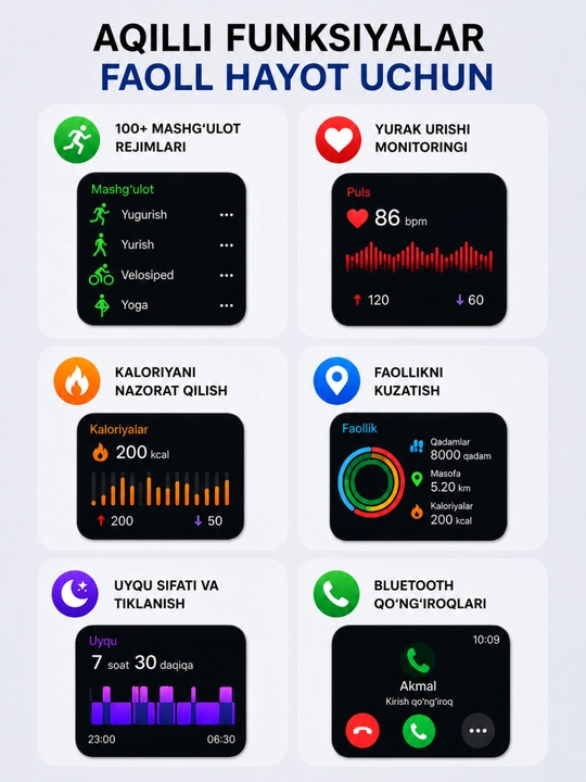Смарт часы Telzeal TC43 AMOLED с камерой 8 МП, умные часы с Bluetooth звонками
