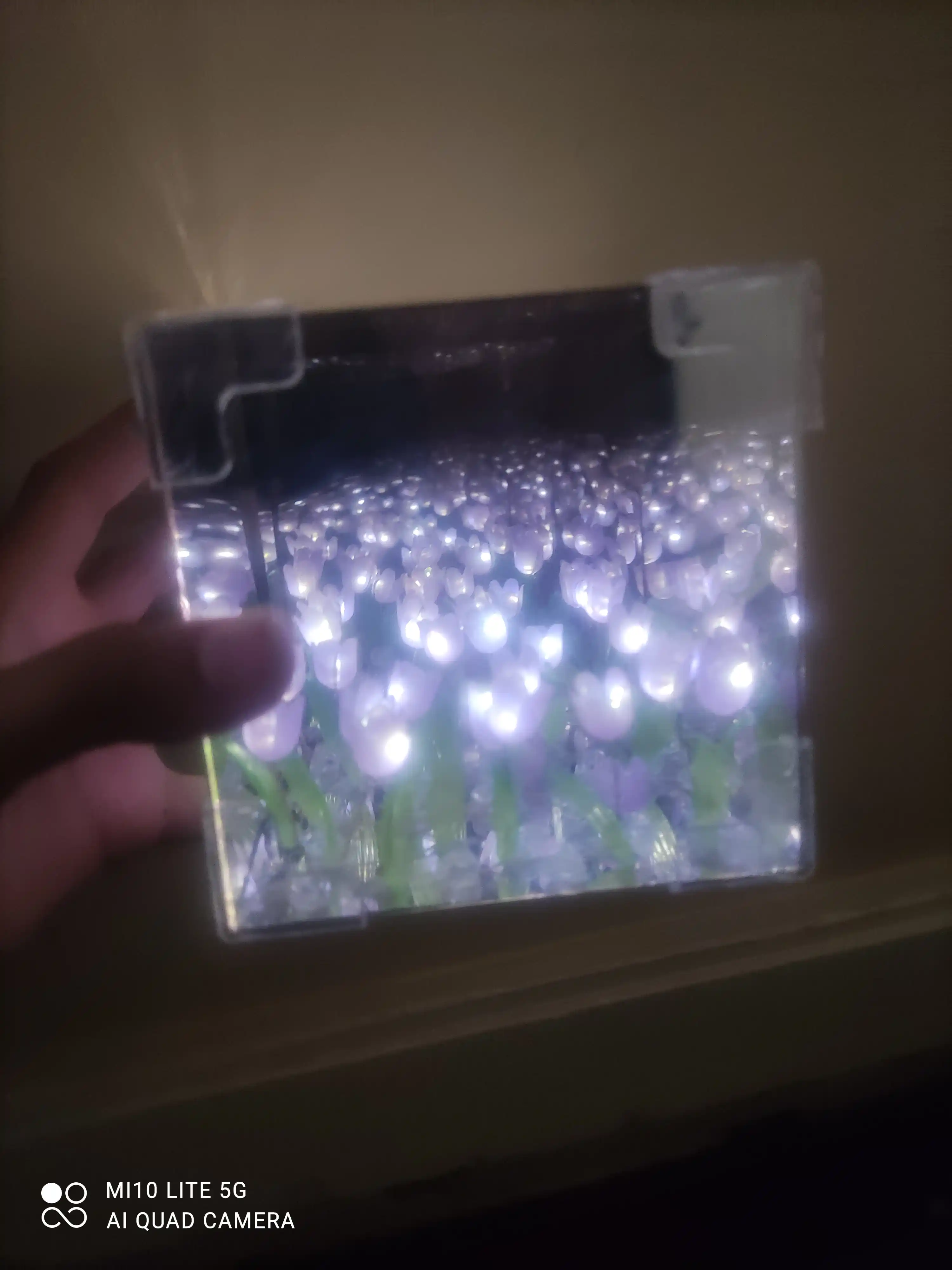 Chiroq kubi 3D LED cheksiz lolalar tungi yorug'lik oynasi bolalar uchun sovg'asi