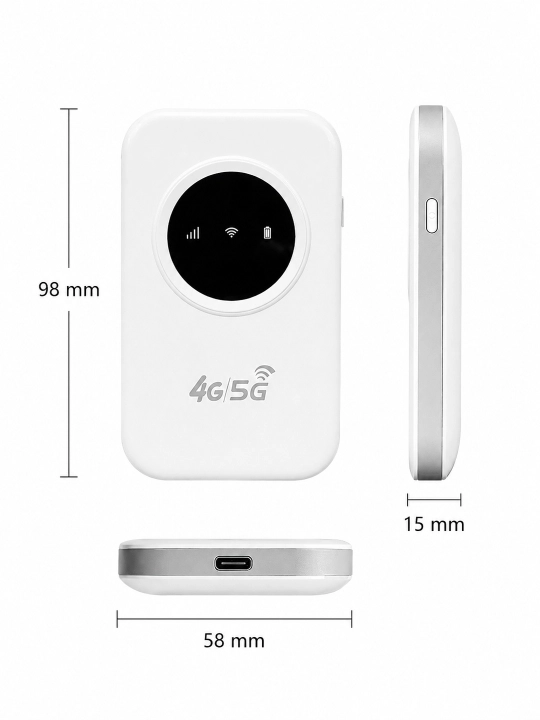 Карманный Wi-Fi роутер 4G LTE с SIM-картой, портативный мобильный роутер 300Mbps