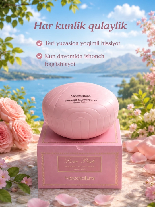 Ayollar uchun xushbo‘y talki, ayollar uchun tana kukuni 100 g - 