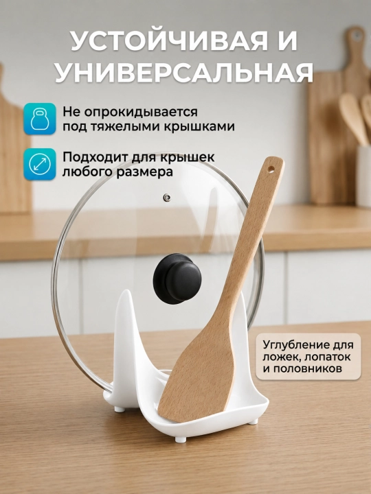 Подставка для крышки и ложки, держатель крышки