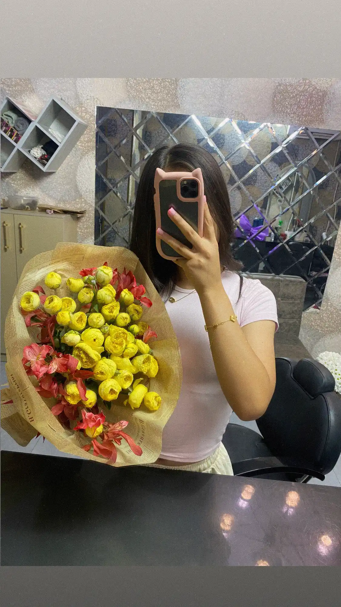 Прозрачный 3D чехол с кошачьими ушками для IPhone X,XR,XS,11,12,13,14,15,16,17/18 Pro Max