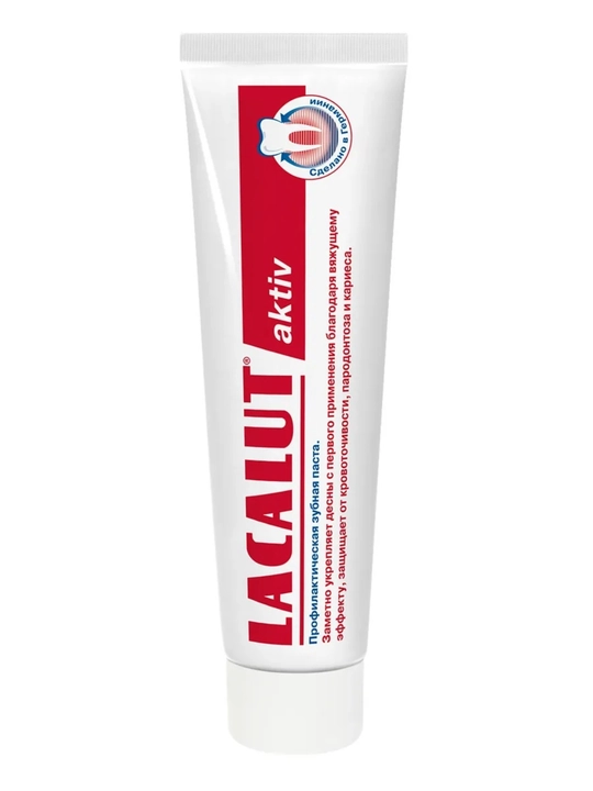 Lacalut Aktiv ftorli tish pastasi, milklar uchun, 75 ml