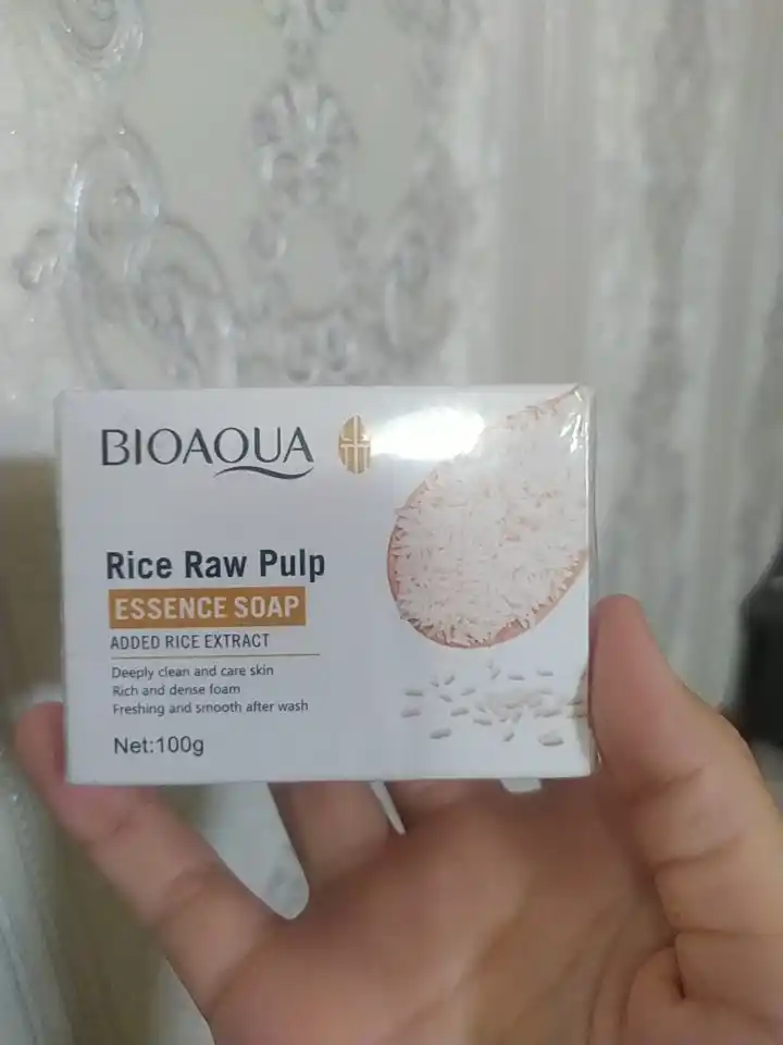 Отбеливающее мыло BIOAQUA с экстрактом риса, для лица и тела, 100 г