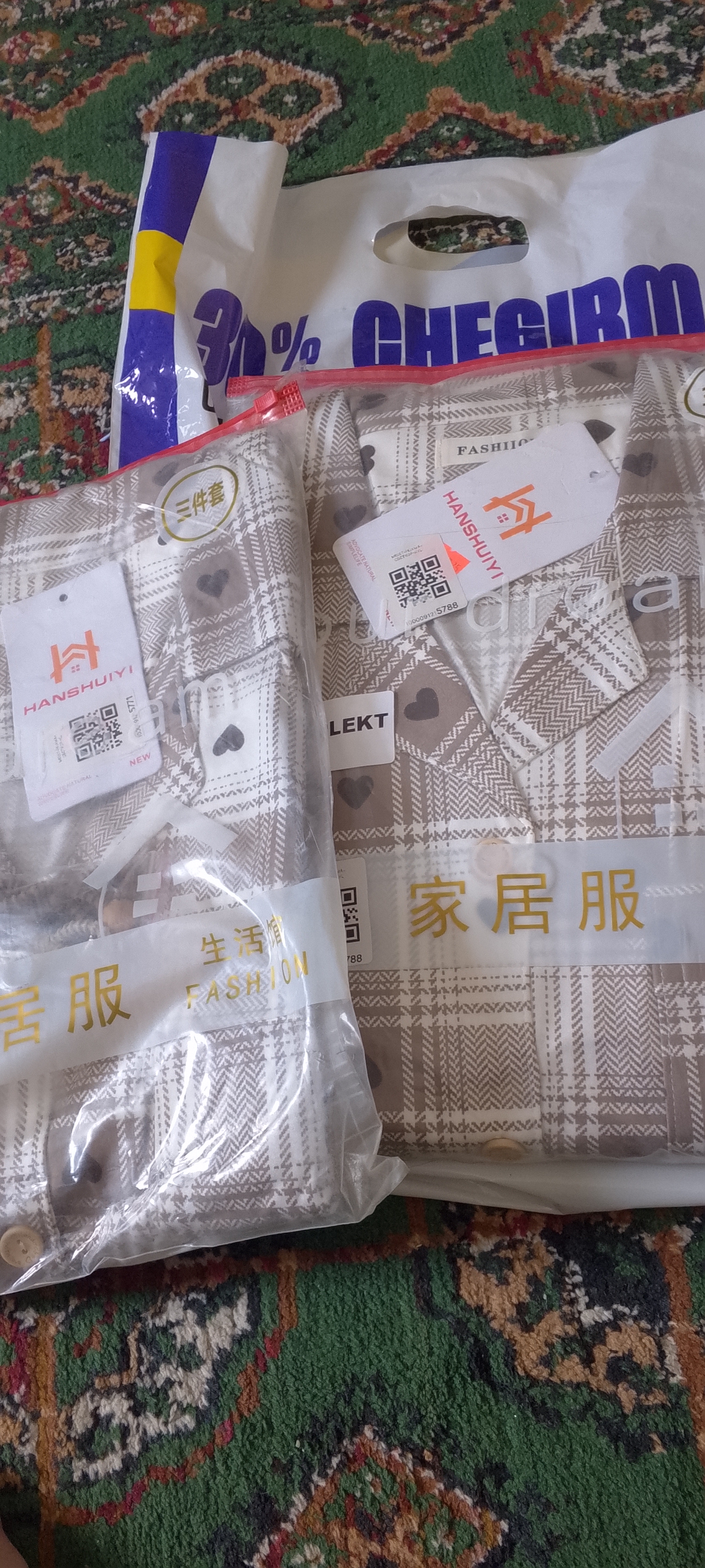 Ayollar uchun 3 tasi 1 da pijama, ayollar pijamasi, qulay ayollar tungi kiyimi + sovg‘a