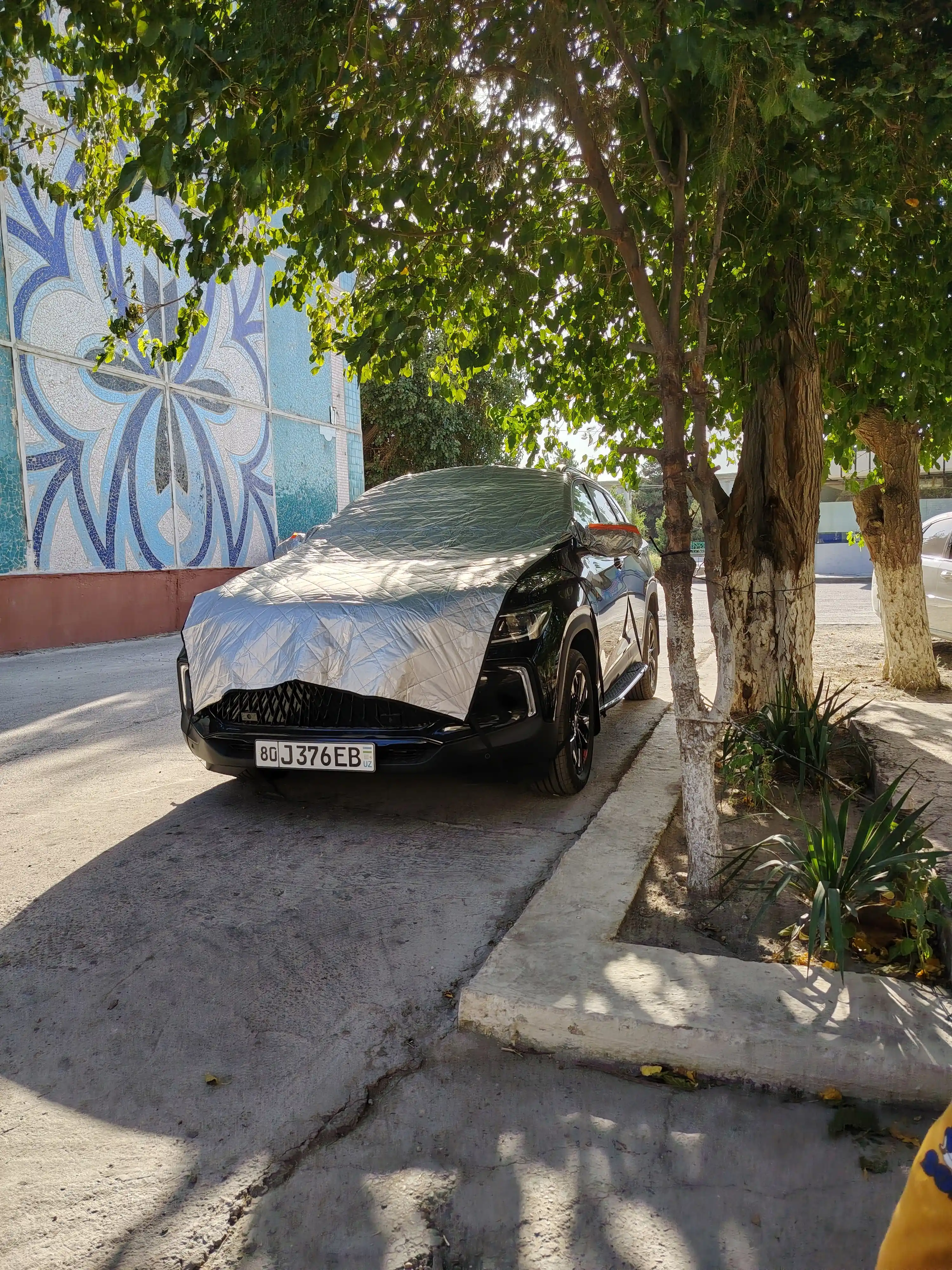 Avto tent, avtomobil old oynasi uchun quyoshdan himoya yopqichi, universal qoplama