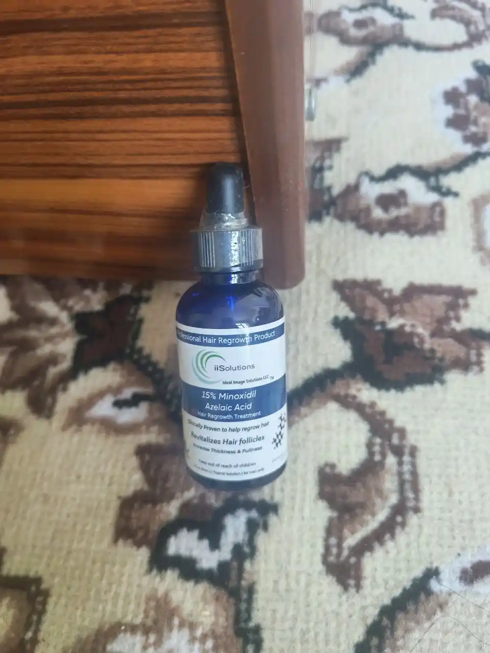 IiSolutions minoksidil 15% soch va soqol uchun, Minoxidil 15%