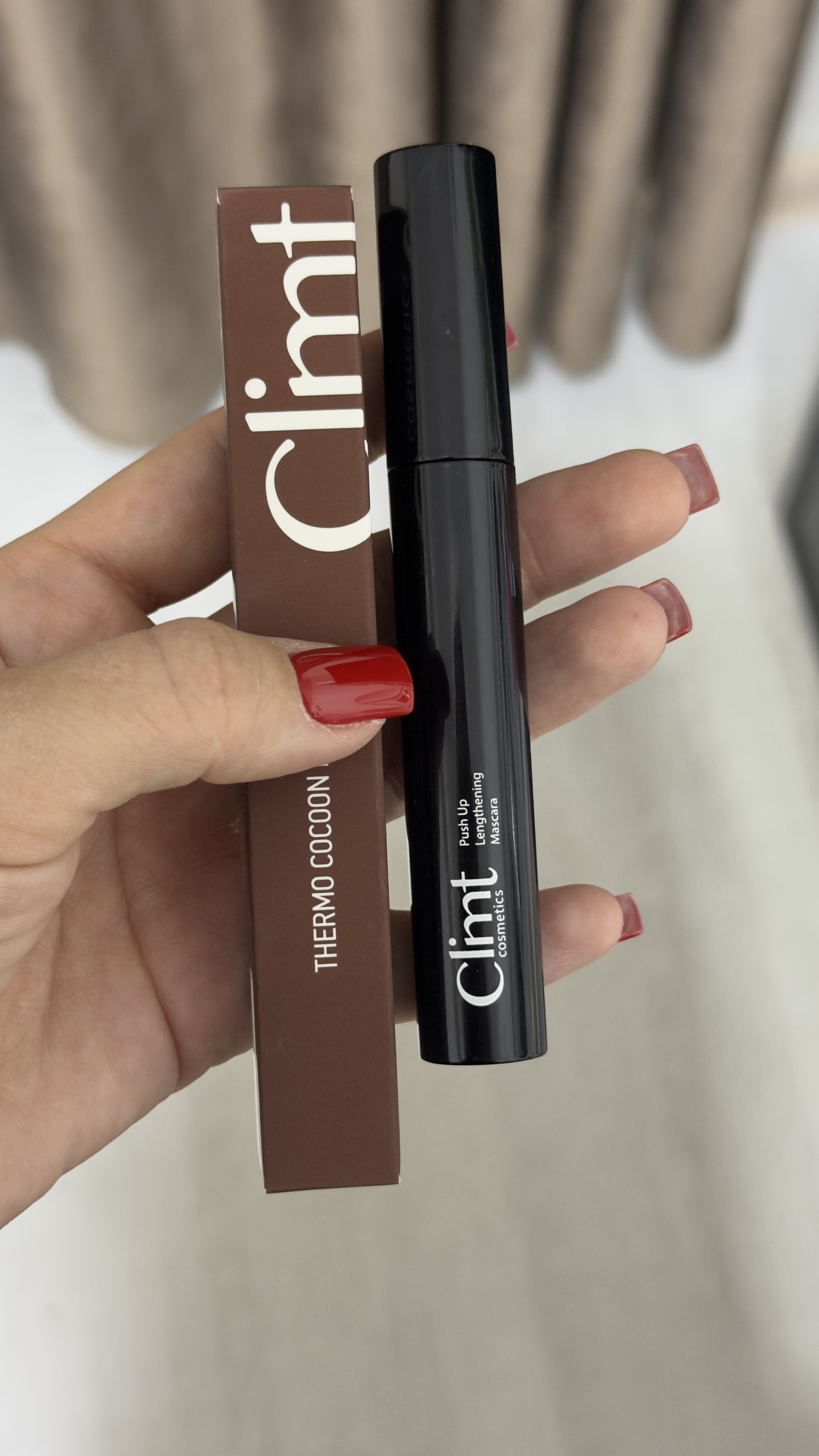 Тушь для ресниц, объем и удлинение, Climtcosmetics, влагостойкая
