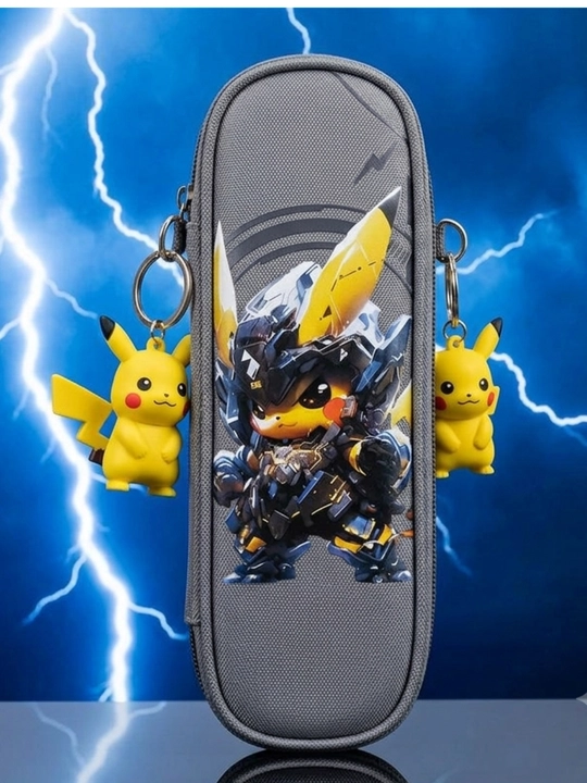 Mecha Pikachu maktab qalamdoni, maktab o‘quvchilari uchun qalamdon sumkasi - 