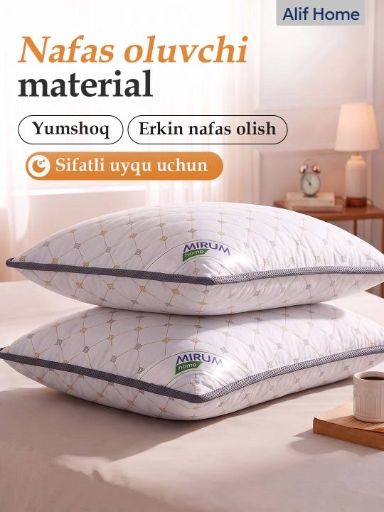 Uyqu yostig'i Mirum Home 50x70 sm, uxlash uchun yumshoq yostiq