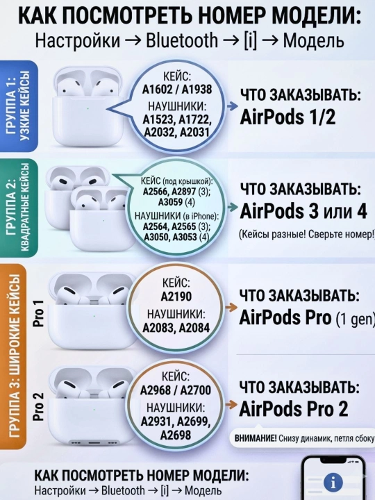 Чехол для наушников Airpods pro, pro 2, 3