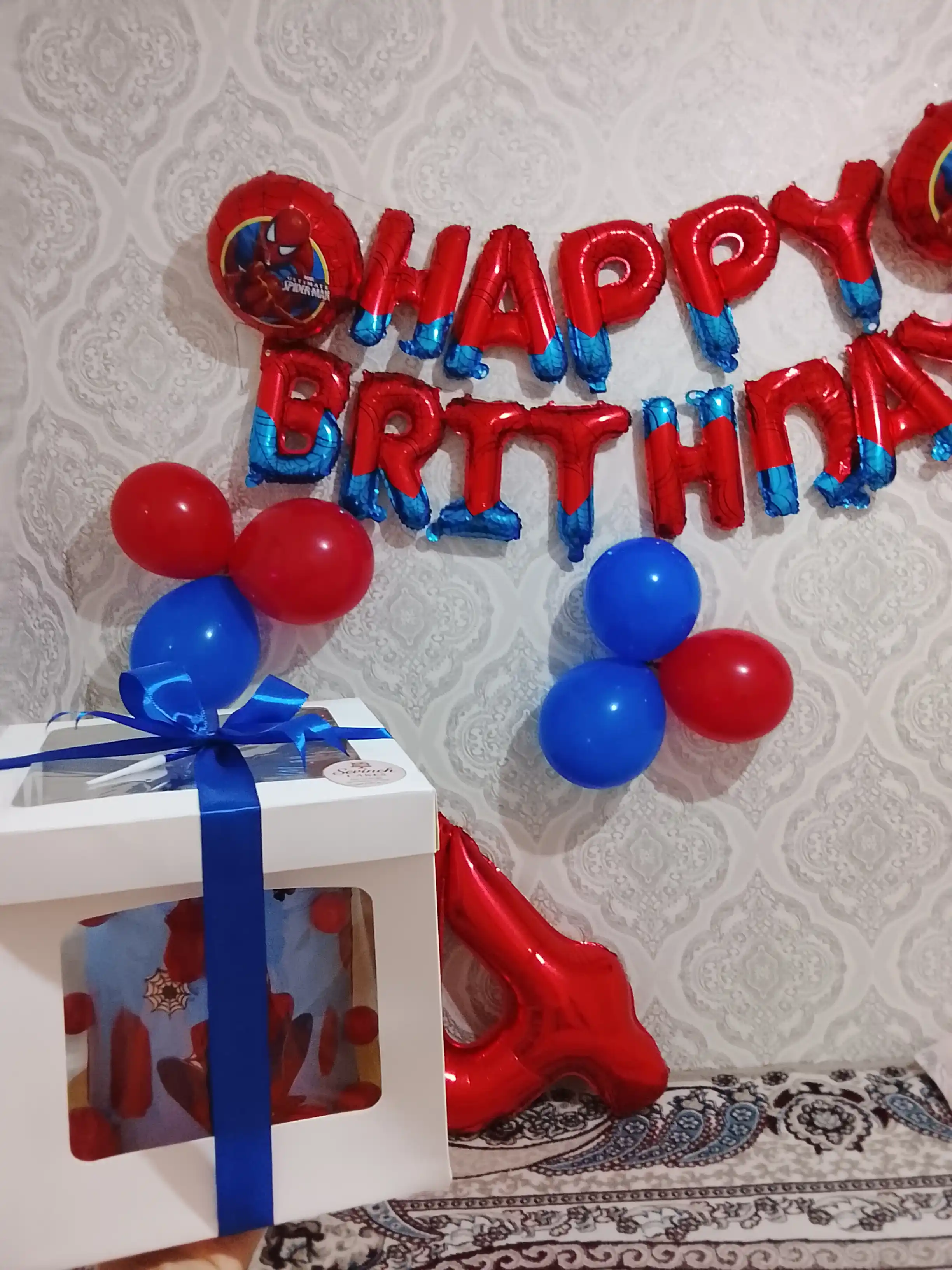 Шары с буквами «Happy Birthday» — набор для дня рождения, фольга, 40 см, 13 букв