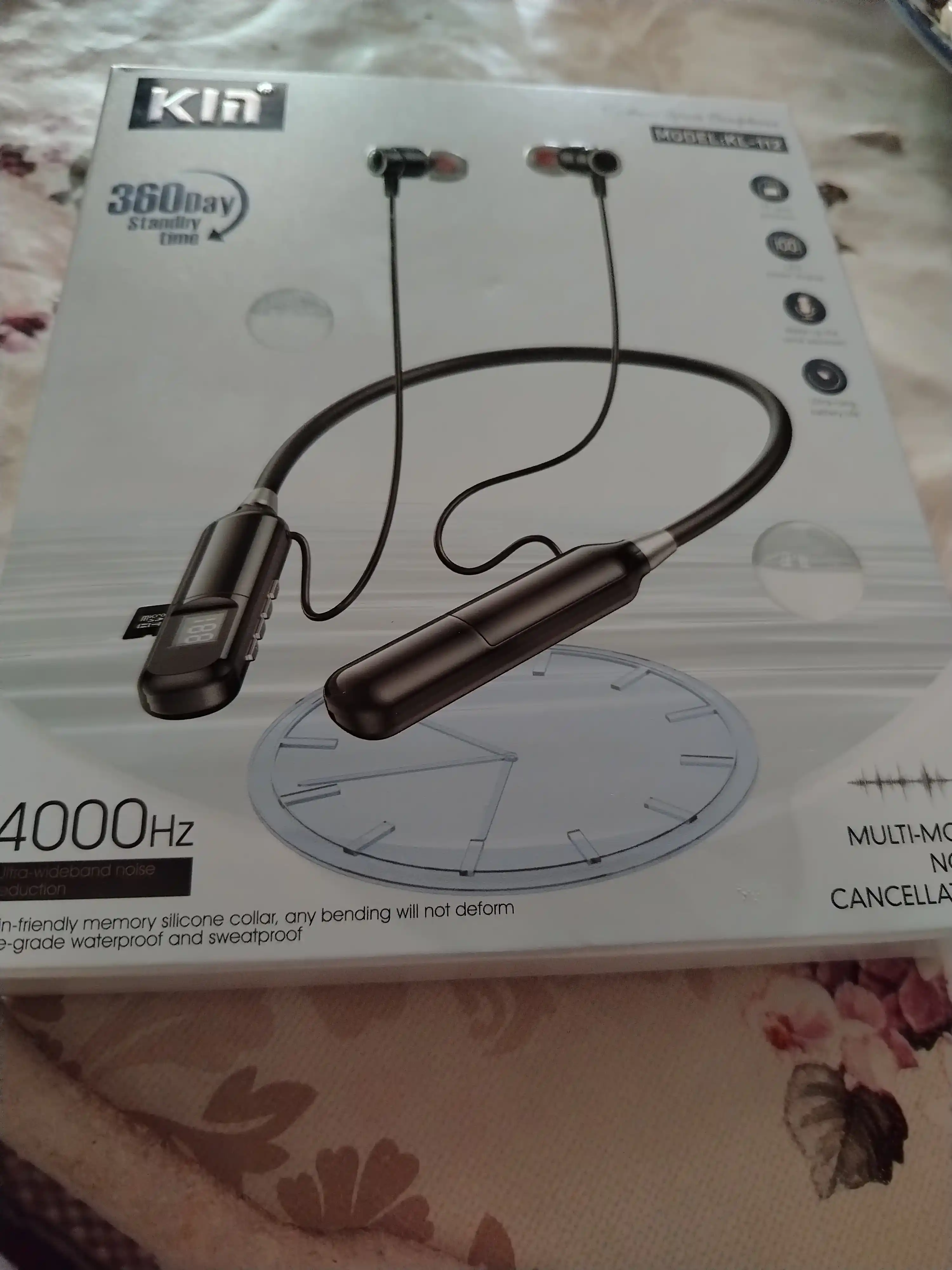 Simsiz quloqchin KIN KL112 neckband bluetooth 48 soat batareya sport naushnik