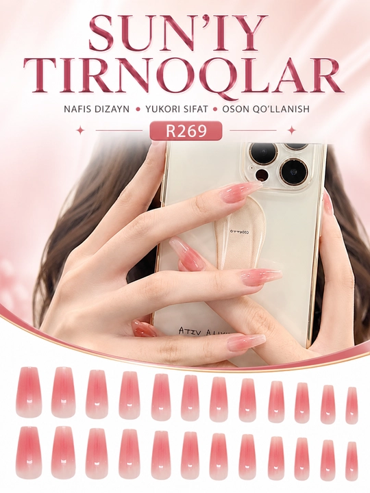Dizaynli ulama tirnoqlar, 24 dona