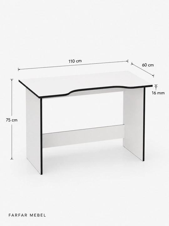 Компьютерный стол REDBLACK, 110×60×75 см, ЛДСП, игровой FARFAR MEBEL