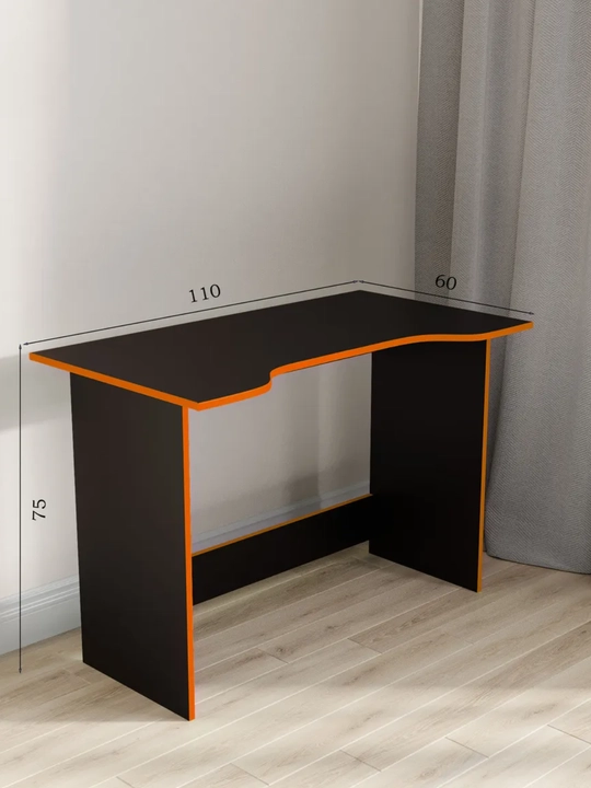 Компьютерный стол REDBLACK, 110×60×75 см, ЛДСП, игровой FARFAR MEBEL
