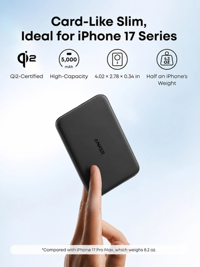 Anker Nano MagGo Slim 5000 mAh магнитный powerbank