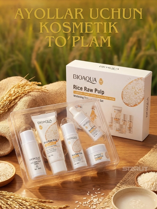 Антивозрастной крем для лица и рук, подарочный косметический набор Bioaqua для ухода