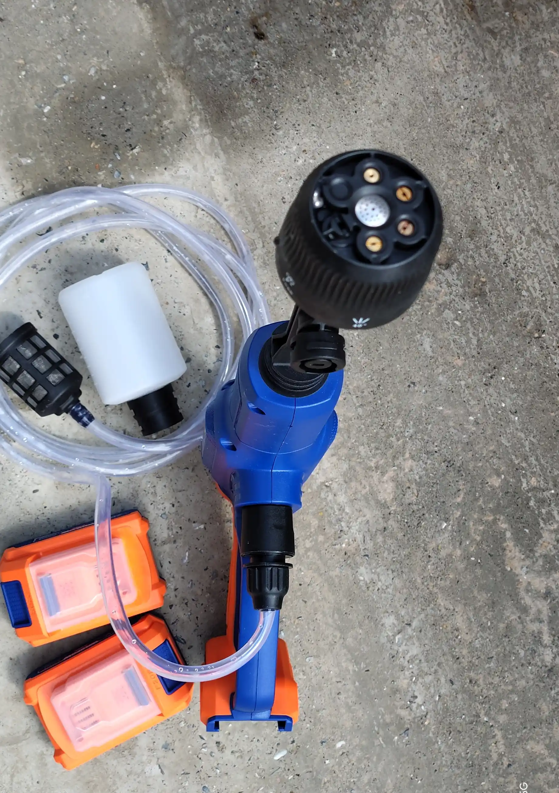 Mini Karcher WADFOW 20 V batareya, suv, ko'pik, avtomobil va uy uchun purkagich