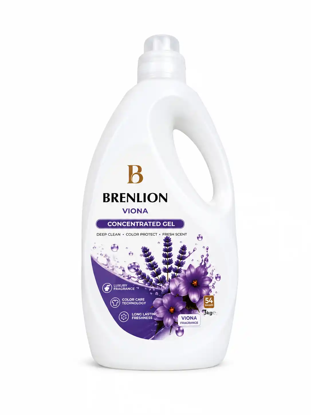 Гель для стирки Brenlion Viona 3 кг, жидкий порошок автомат для белья