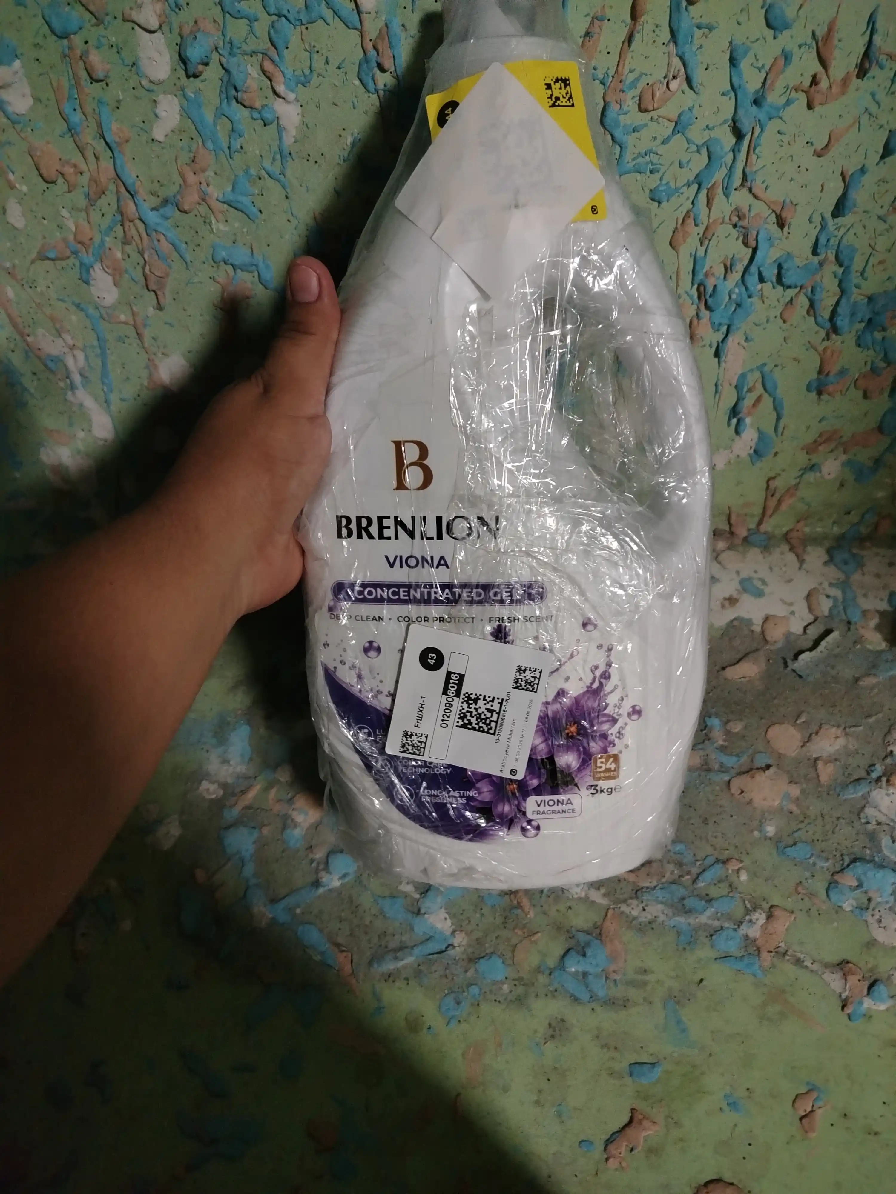 Гель для стирки Brenlion Viona 3 кг, жидкий порошок автомат для белья