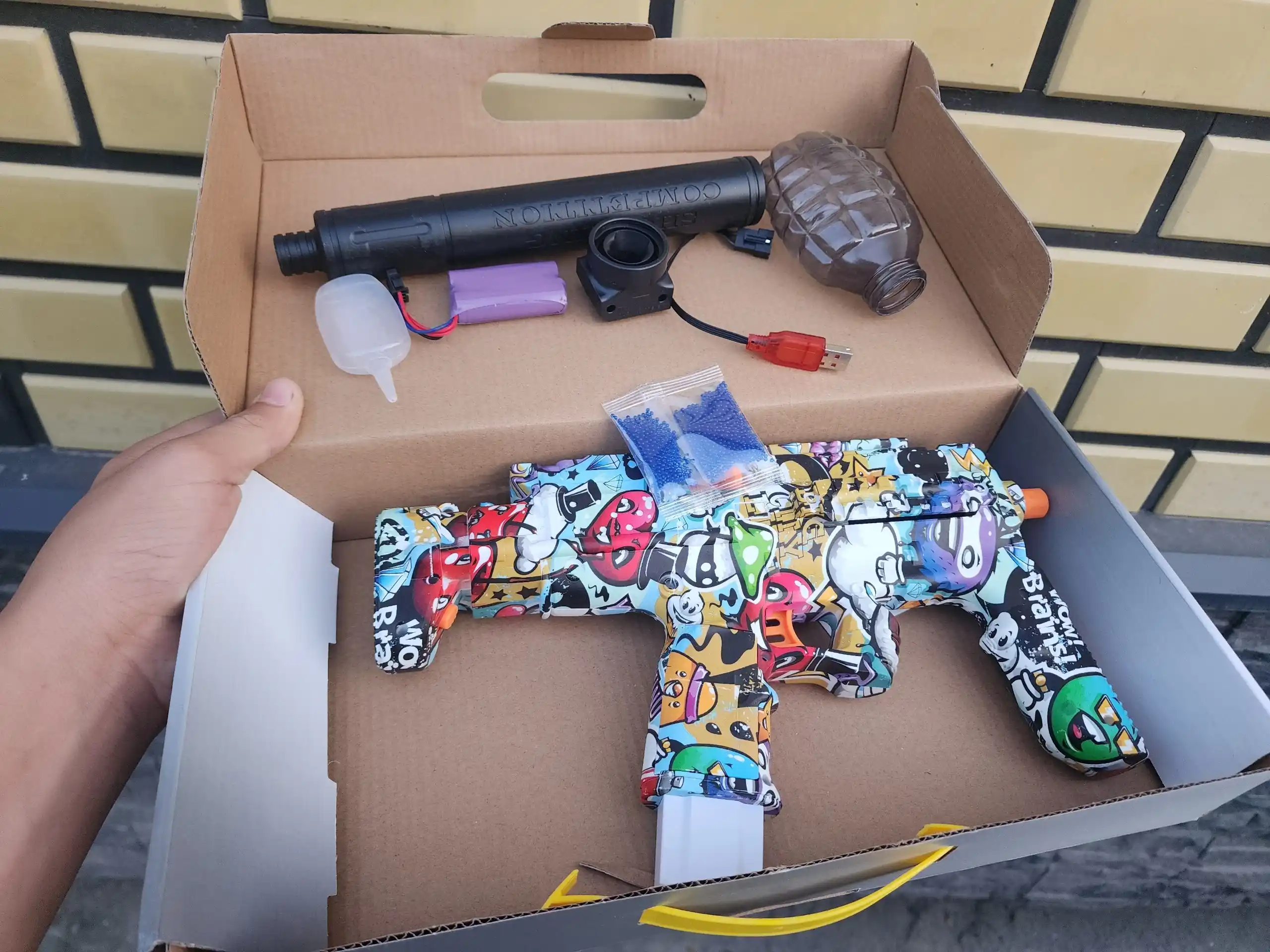 Орбизный автомат игрушка и игрушечный пистолет орбиз M 416, AK47 MP5 UZI SCAR-L для детей