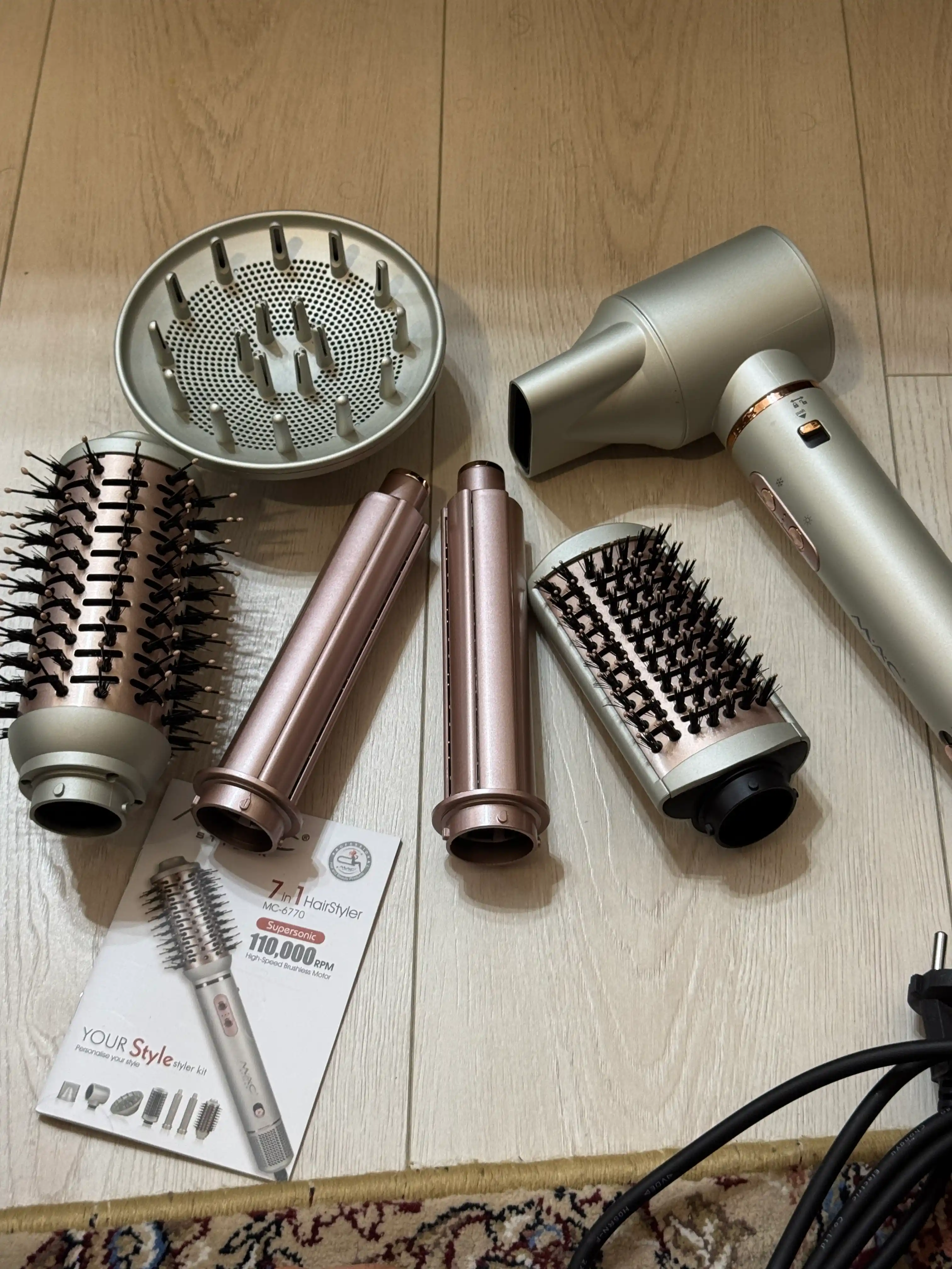 Фен для волос MAC styler MC-6770, 7 в 1, воздушная укладка и автоматическая плойка