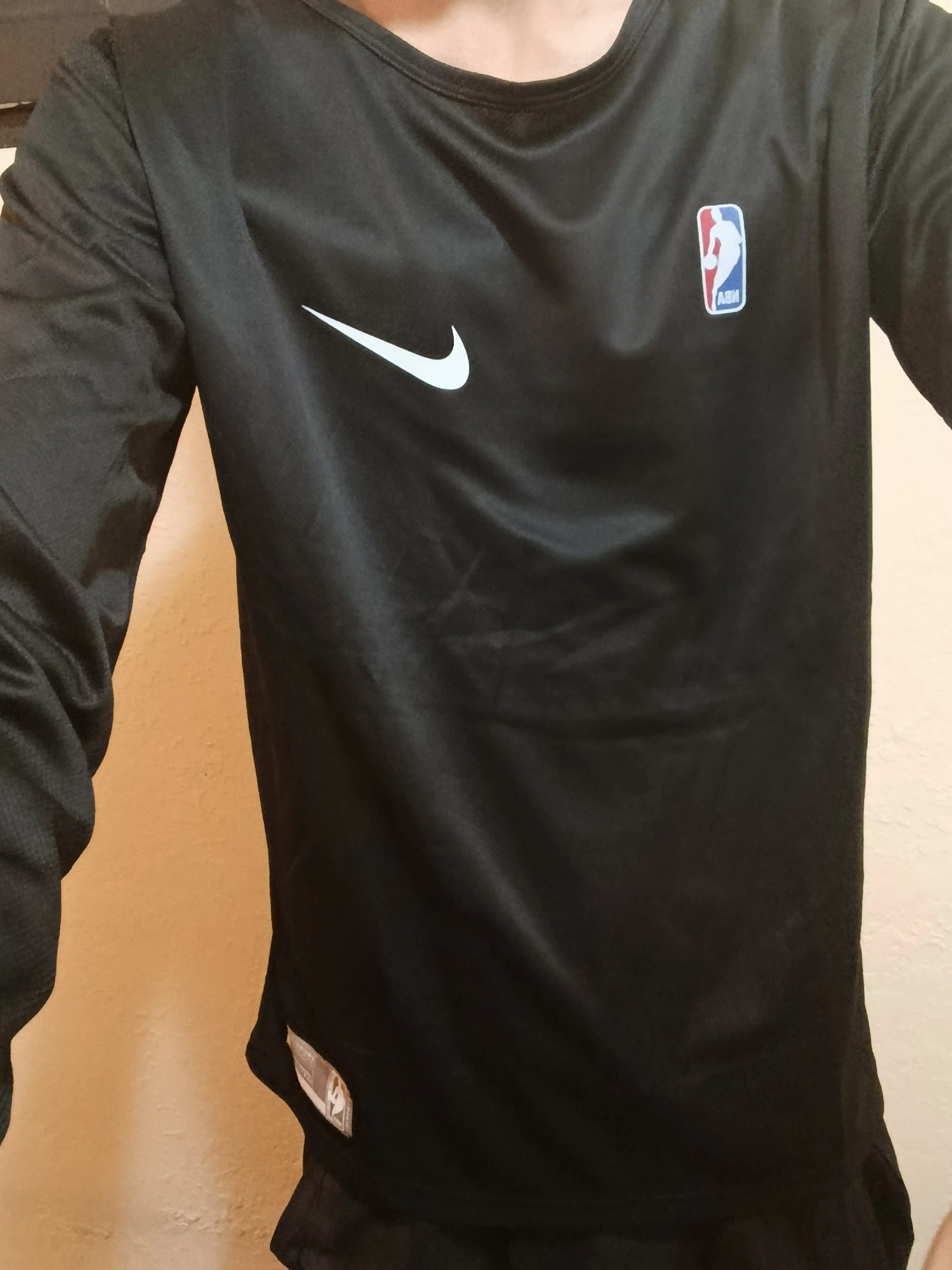 Мужской спортивный лонгслив Nike NBA, футболка с длинным рукавом