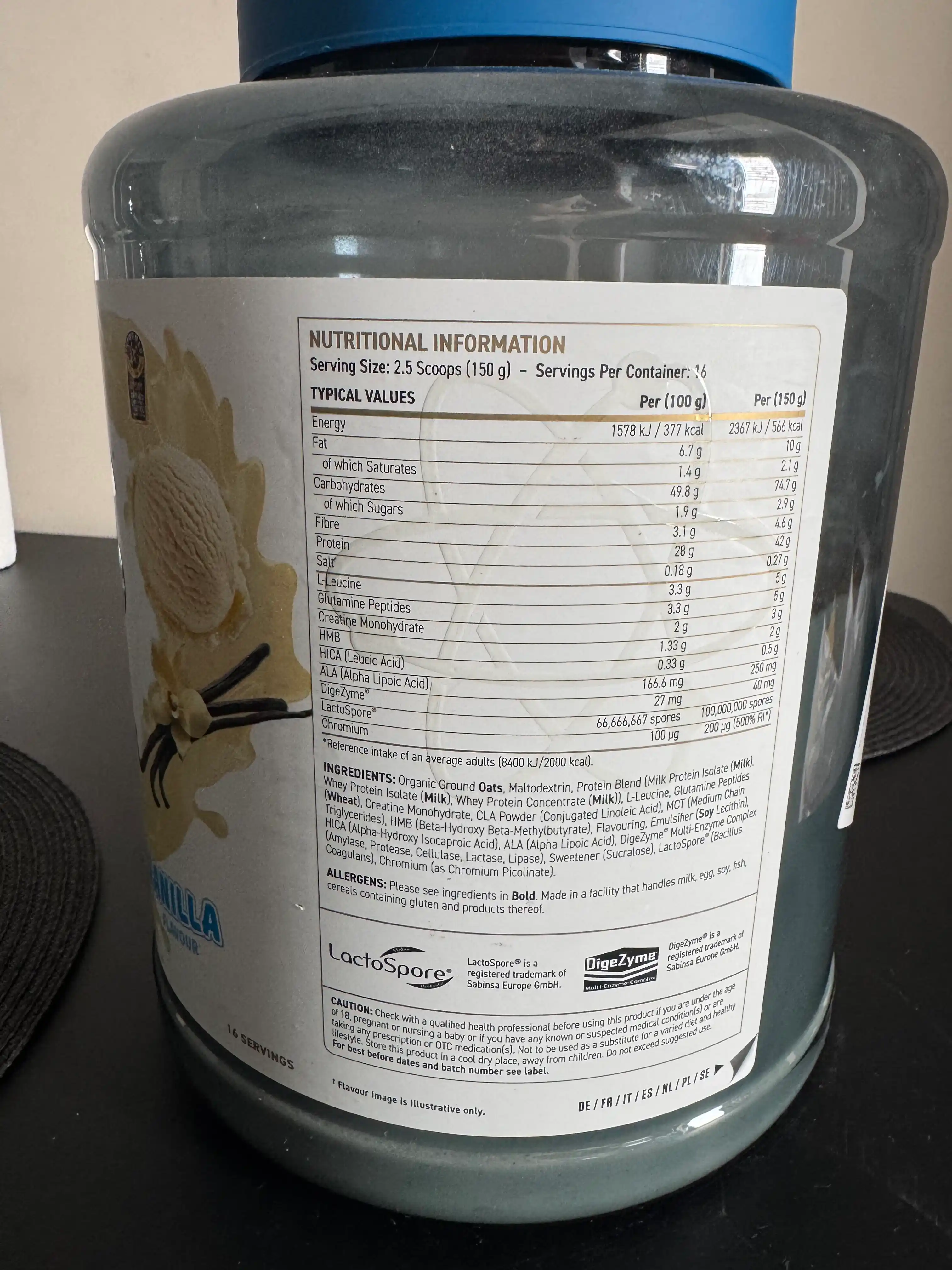 Applied Nutrition Critical Mass, Lean Mass Gainer, Гейнер, 2.4kg, 40 порций