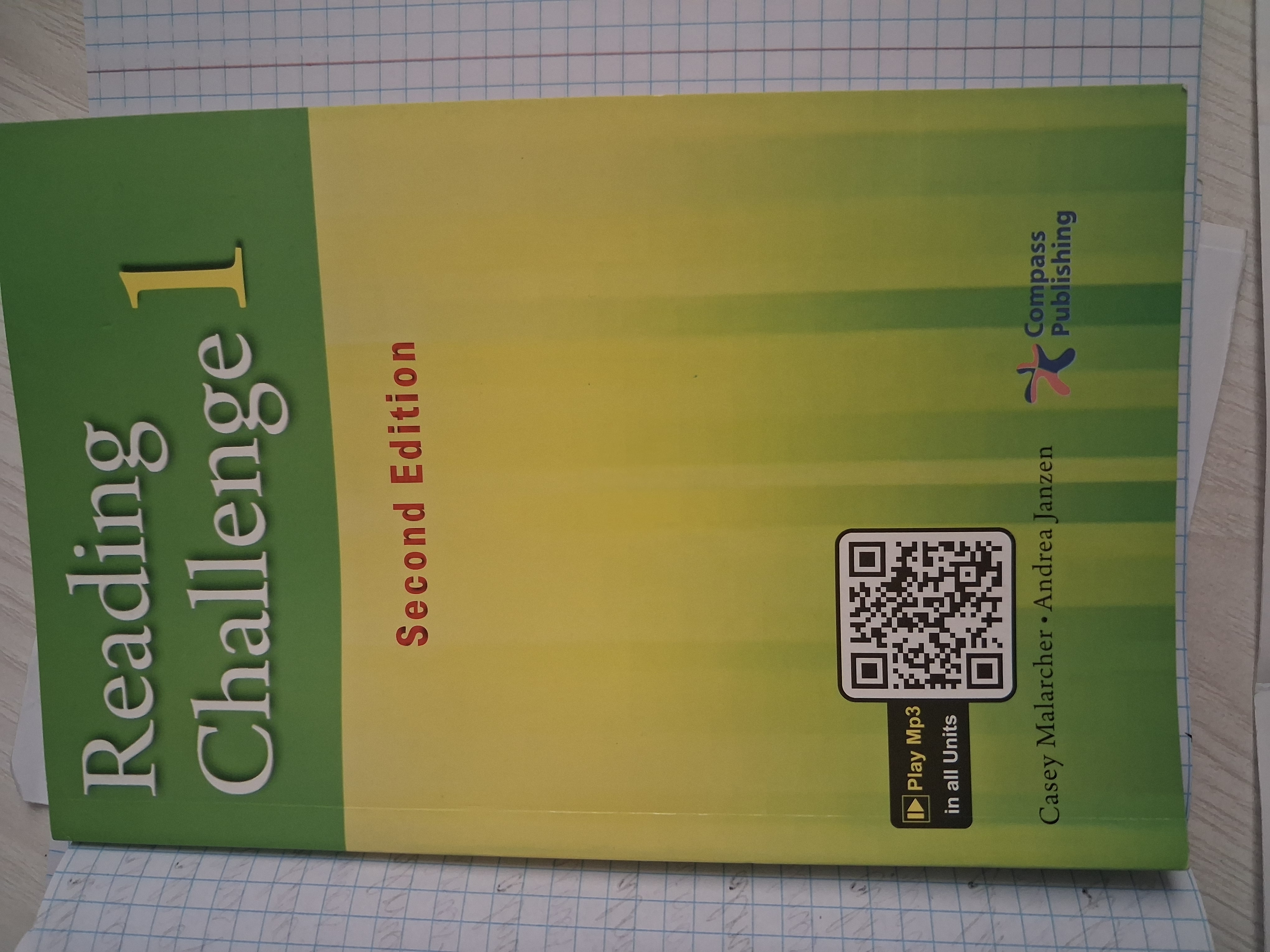 Reading Challenge 1 2 3 - Malarcher Casey Second Edition